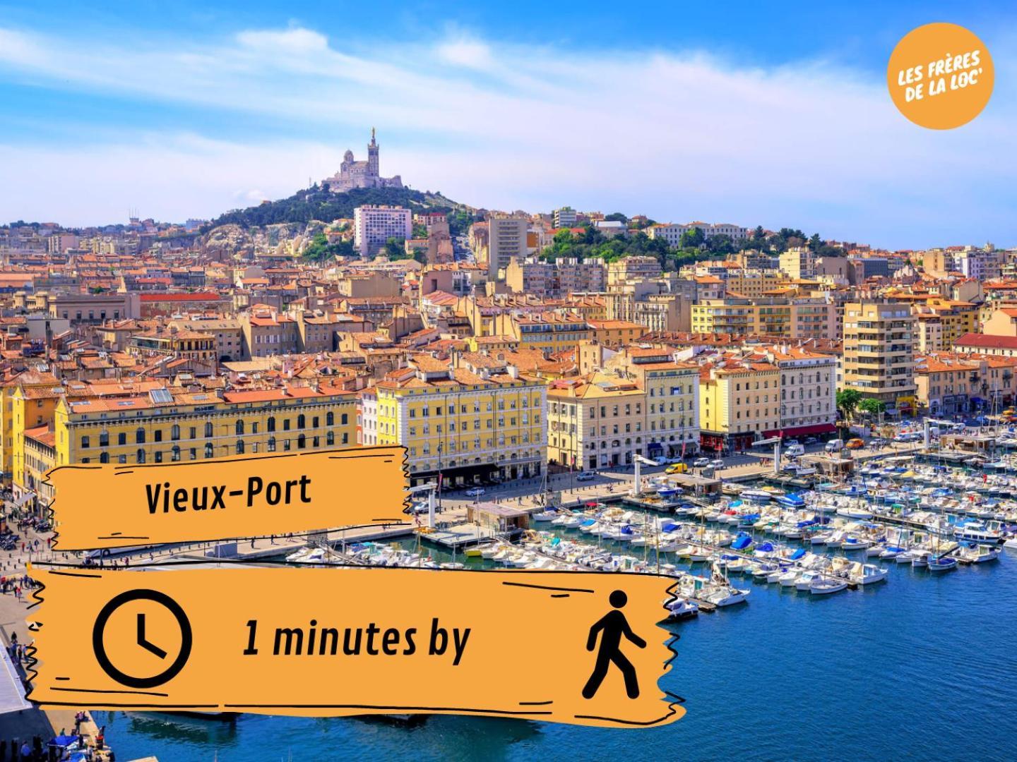 Charmant Appartement Au Vieux-Port - Climatisation - Les Freres De La Loc' マルセイユ エクステリア 写真